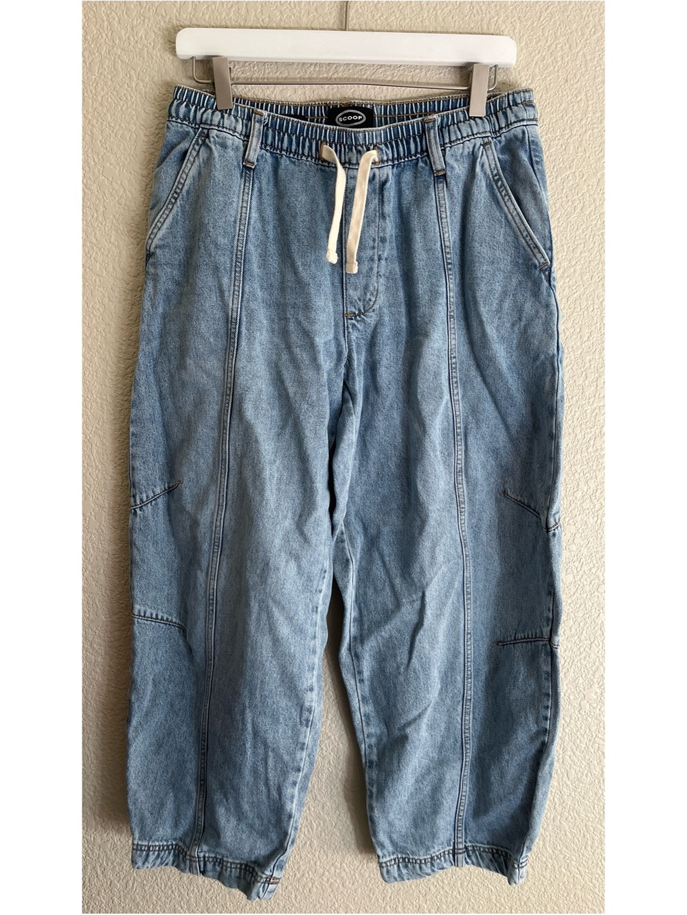 Scoop Pull On Barrel Leg Jeans Women’s Size Medium 8-10